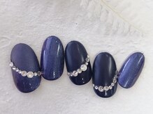 ナル バイ ネイルブレイク(Nalu by Nail Break)/ネイビー×パーティー