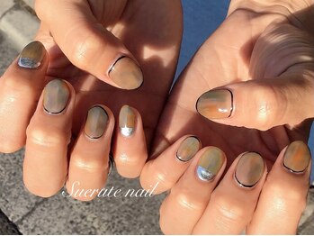 スエルテ ネイルサロン 北千住店/大人くすみニュアンス ¥9000