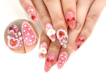 ネイルコレクション ピンク(Nail Collection Pink)/ジェル放題★さくらんぼ・ハート