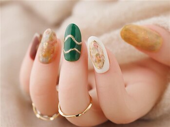 エムスラッシュネイル 本牧店(M SLASH)/秋ニュアンスネイル