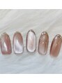 トゥルーネイル アンド アイ 大分店(TRU NAIL & EYE)&nbsp;マグネットネイル☆先端ラメライン