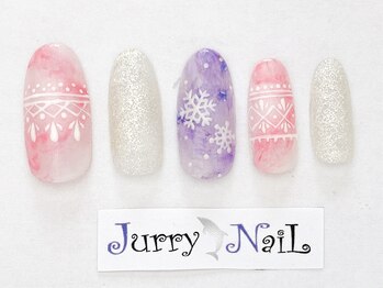 ジュリーネイル 所沢店/パステルスノーネイル