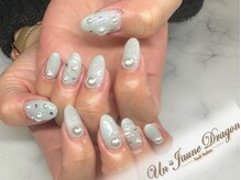 アン ジョーヌドラゴ/【自爪ネイル】水色ネイル