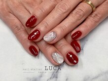 ネイルアトリエルカ(nail atelier LUCA)/M-253 大人可愛い大理石ネイル