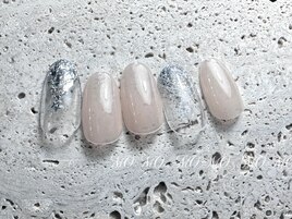 シンプルクリスマスネイル