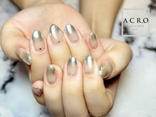 アクロネイル アンド アイ(ACRO NAIL&EYE)/ミラーグラデーションネイル