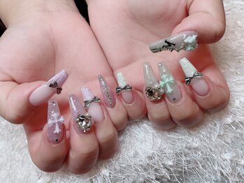レアネイル 新宿(le'a nail)/ツイードネイル