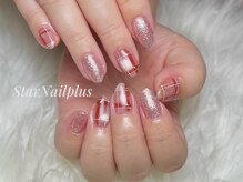 スターネイルプラス 福岡天神西通り店(Star Nail plus)/マグネットチェックネイル