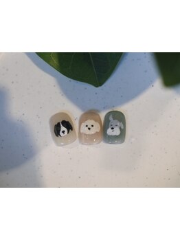 手描きアートが得意なサロン