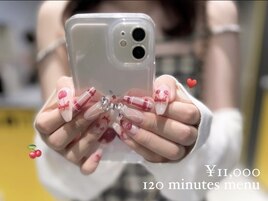 120min 持ち込みデザインネイル