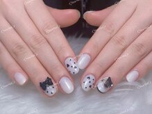 ノア ネイル(Noa Nail)/6本アート　リボン　ドット