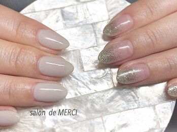 サロン ド メルシー(Salon de MERCI)/アシンメトリーnail☆