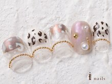 アイネイルズ 横浜WEST店(I-nails)/レオパードフレンチ11500円