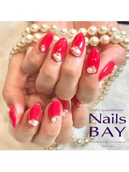 ネイルズ ベイ Nails BAY/真っ赤ネイル