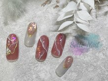 セッテネイル(Sette Nail)/大理石風ナチュラルカラーネイル