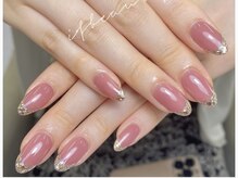 イフビューティー 御徒町店(if beauty)/アートネイル#ガラスフレンチ