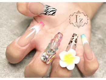 ネイルサロン イズ(nail salon I'z)の写真/【業界トップクラスの技術♪】ロング,ショート,デザインスカルプもお任せ♪周りに差をつけるワザ有ネイル◎