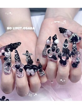ノーリミットオオサカ 心斎橋(NOLIMIT.OSAKA)/フィルイン/長さだしネイル