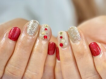 クリスマスネイル¥8800