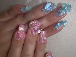 キャラチェックネイル