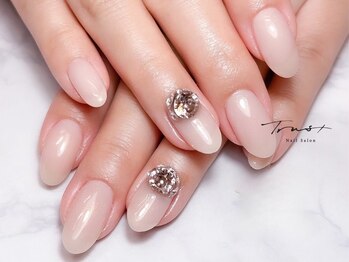トラストネイル 垂水(TRUST NAIL)/ワンカラー ビジュー