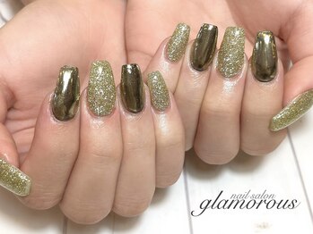 ネイルグラマラス 西新井店/《パラジェル》ミラーワンカラー