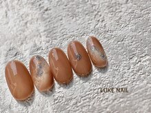 ルークネイル 恵比寿店(LUKE NAIL)/シンプルマーブル　秋　オフィス