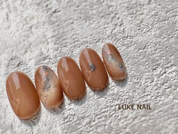 ルークネイル 恵比寿店(LUKE NAIL)/シンプルマーブル　秋　オフィス
