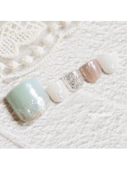 たゆ ネイル(たゆnail)/爽やかフットネイル*パラジェル