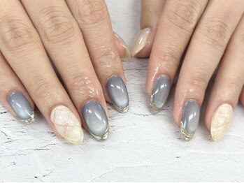 ディーネイル 池袋(D-nail)/【森】キルティングネイル
