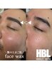 【人気No.2!印象激変!眉&肌で魅せる顔へ】HBL+フェイスワックス全顔60分