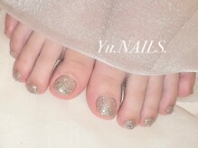 ユーネイルズ 恵比寿(Yu.NAILS.)/フット◎夏ホログリッター