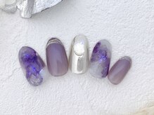 ビオトーププラス 浦和店(bio tope +)/アメジスト風ネイル[浦和]