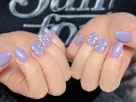 ラベンダーxクリアリボン