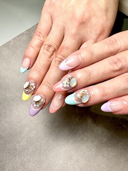 ラキネイル(LAKI Nail)/カラーフレンチネイル