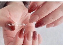 ネイルズレイ(Nails Ray)/ニュアンスワンカラーネイル