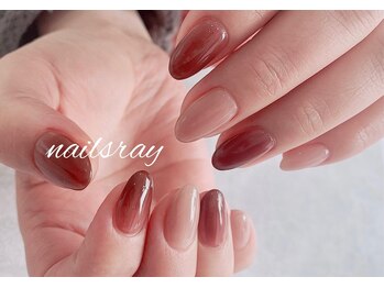 ネイルズレイ(Nails Ray)/ニュアンスワンカラーネイル