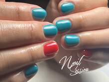 ネイルセッション(nail session)/レトロフレンチ