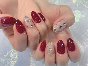 ミルキーウェイバイミーネイル 南堀江店(Milkyway by menail)/韓国ネイル/ボルドーネイル