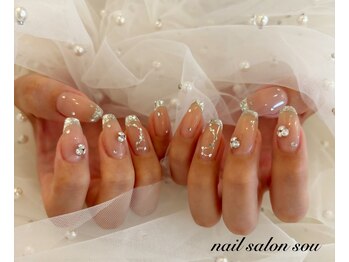 ネイルサロン ソウ 心斎橋店(Nail Salon Sou)/ガラスフレンチ