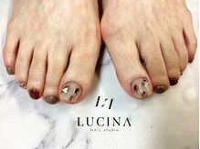 ネイルスタジオ ルキナ(LUCINA)/T-260 ニュアンスフットネイル