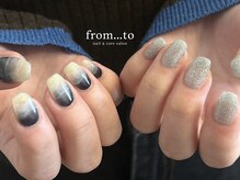 フロム トゥ(from to)の雰囲気（#マグネット#フィルイン#ニュアンス#持ち込み#ジェルネイル）
