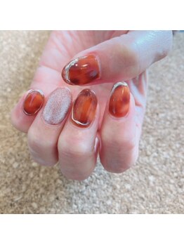 ヘアー アンド ネイル サプール(HAIR and NAIL SAPEUR)/べっこうネイル