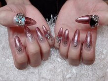 レアネイル 新宿(le'a nail)/ミラーグラデーションネイル