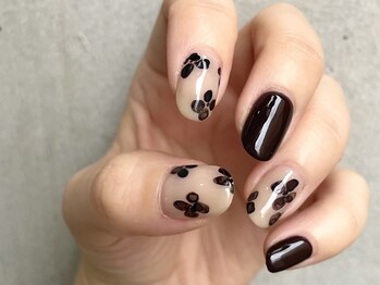 インクフラワー / ブラウン