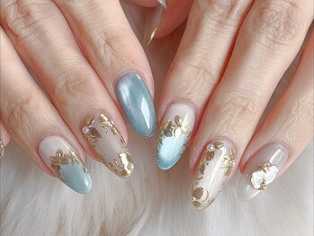 ネイルアンドアイラッシュ シシュ 高槻店(nail&eyelash SyiSyu)の写真/パラジェル登録店★長さ出しや持ち込みデザインも対応！形,ツヤにもこだわった美しい仕上がりで大人気◎