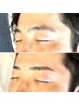 【眉毛薄い方/濃くしたい方】眉カット+WAX脱毛+毛流れ修正眉パーマ