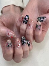 リジョイスネイル(REJOICE)/ayuri〈手描き〉×ホログラム