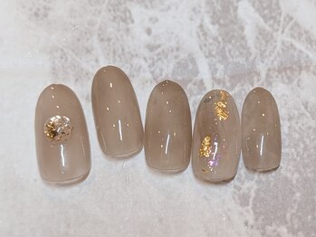 A.シンプルニュアンスネイル