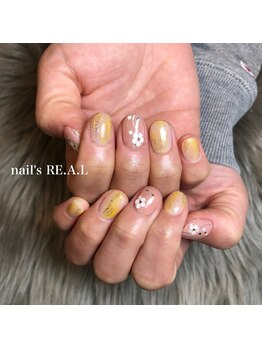 ネイルズリアル 倉敷(nail's RE.A.L)/フラワーネイル